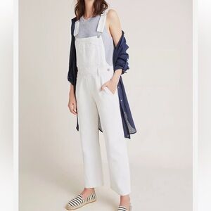 Women's White Overalls